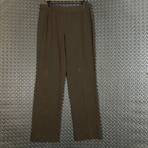 Lafayette 148 New York Brown Straight Leg Stretch Pull On‎ Women's Size Large